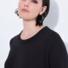 Φόρεμα φούτερ με διαφάνεια και βολάν