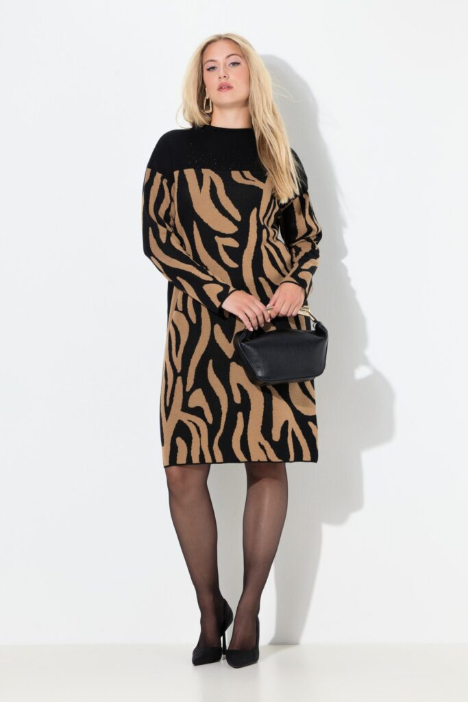 Φόρεμα oversized με μοτίβο zebra