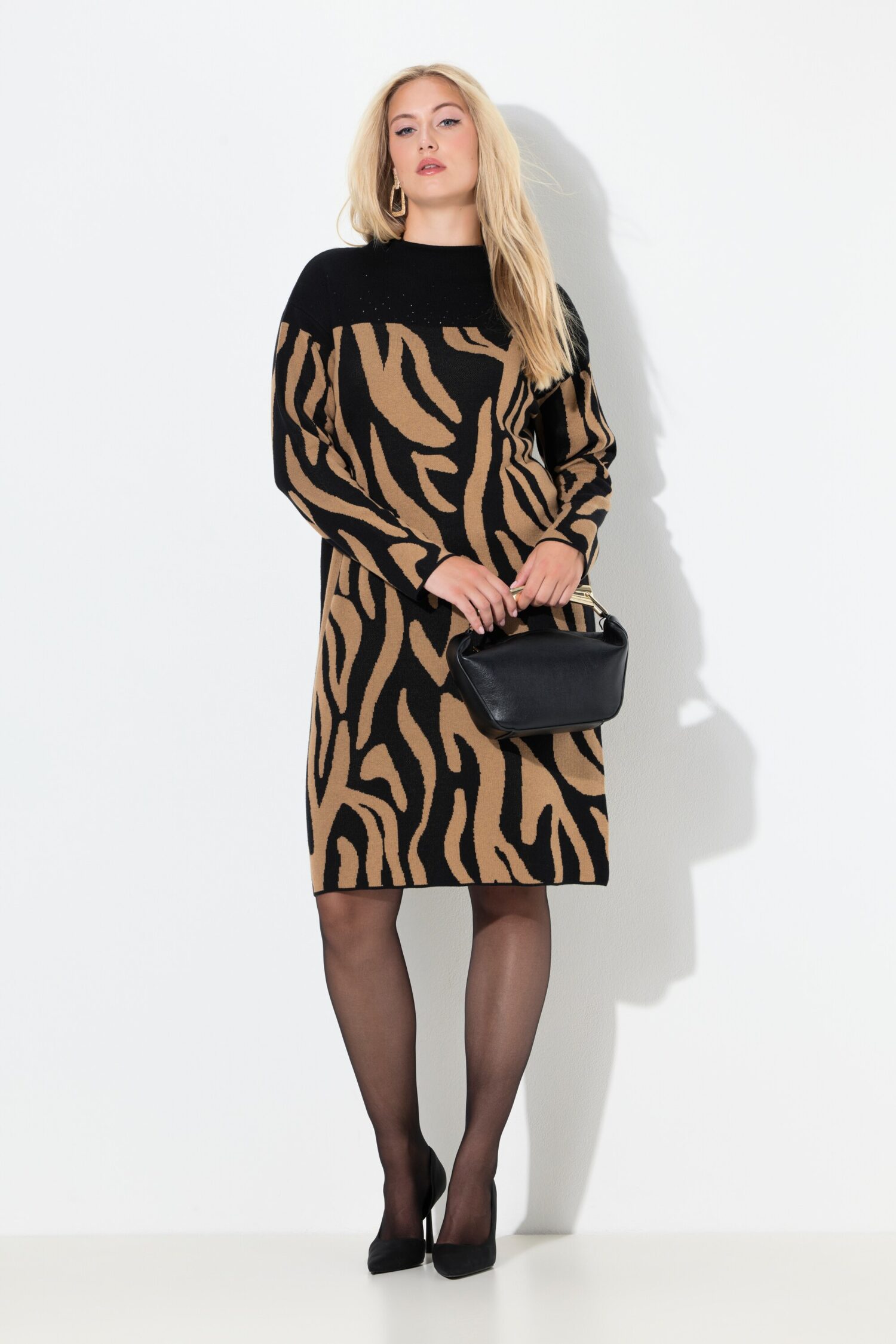Φόρεμα oversized με μοτίβο zebra