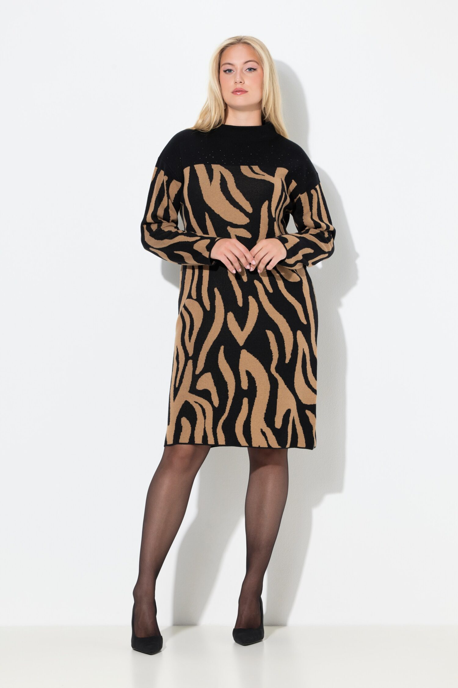 Φόρεμα oversized με μοτίβο zebra