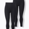 Κολάν Slim Fit, ψηλόμεσο, 2 τμχ