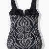 Μαγιό με print paisley και μαλακά cups