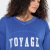 Μπλούζα φούτερ με παγιέτες Voyage