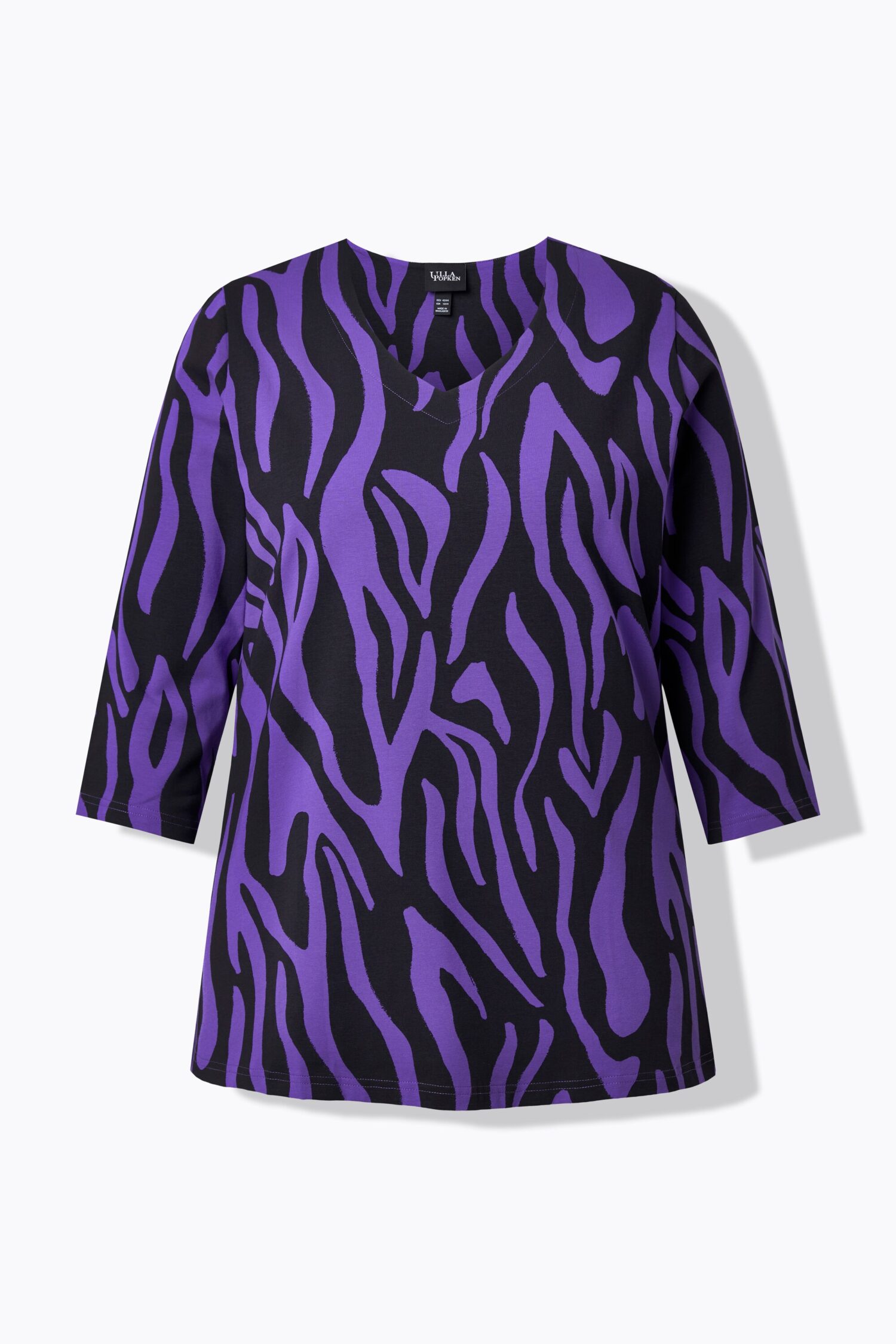 Μπλούζα με κλασική εφαρμογή και μοτίβο zebra