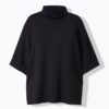 Μπλούζα oversized με όρθιο γιακά και 3/4 μανίκια
