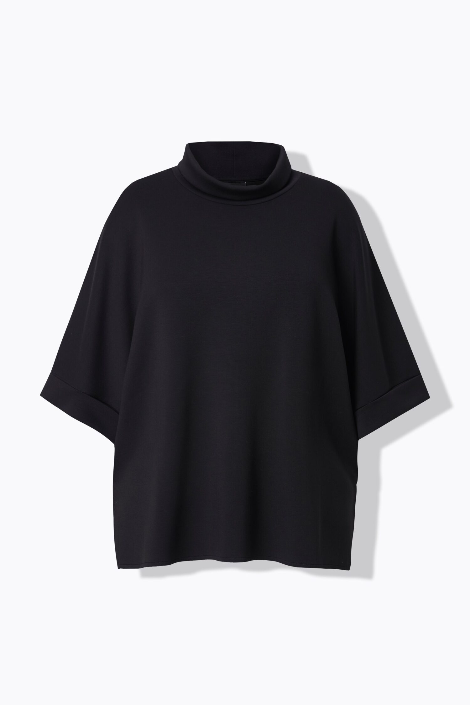 Μπλούζα oversized με όρθιο γιακά και 3/4 μανίκια