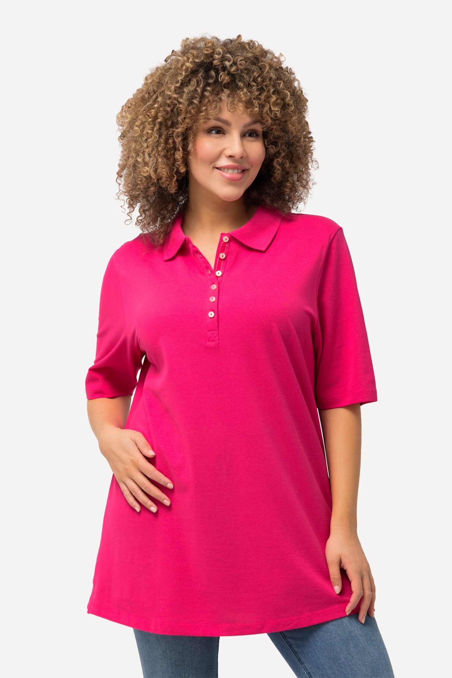 Μπλούζα polo Basic, με κοντό μανίκι