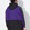 Μπουφάν oversized, αντιανεμικό με κουκούλα