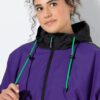 Μπουφάν oversized, αντιανεμικό με κουκούλα
