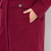 Παλτό σε γραμμή Α με κουκούλα
