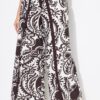 Παντελόνα σε wrap look με μοτίβο paisley
