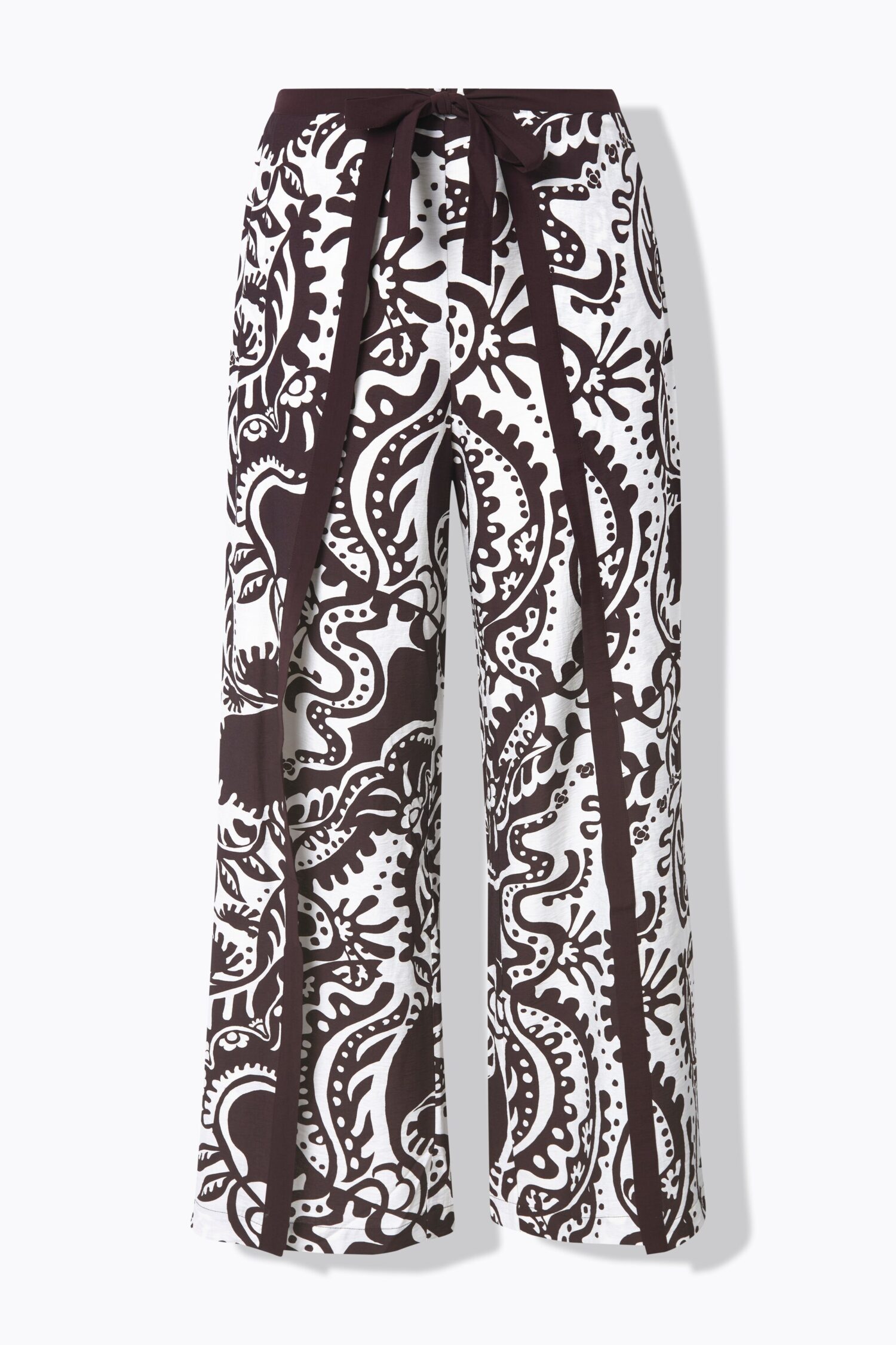 Παντελόνα σε wrap look με μοτίβο paisley