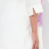 Πουκάμισο λινό σε γραμμή Α με μανίκια 3/4