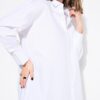 Πουκάμισο μονόχρωμο, μακρύ, oversized