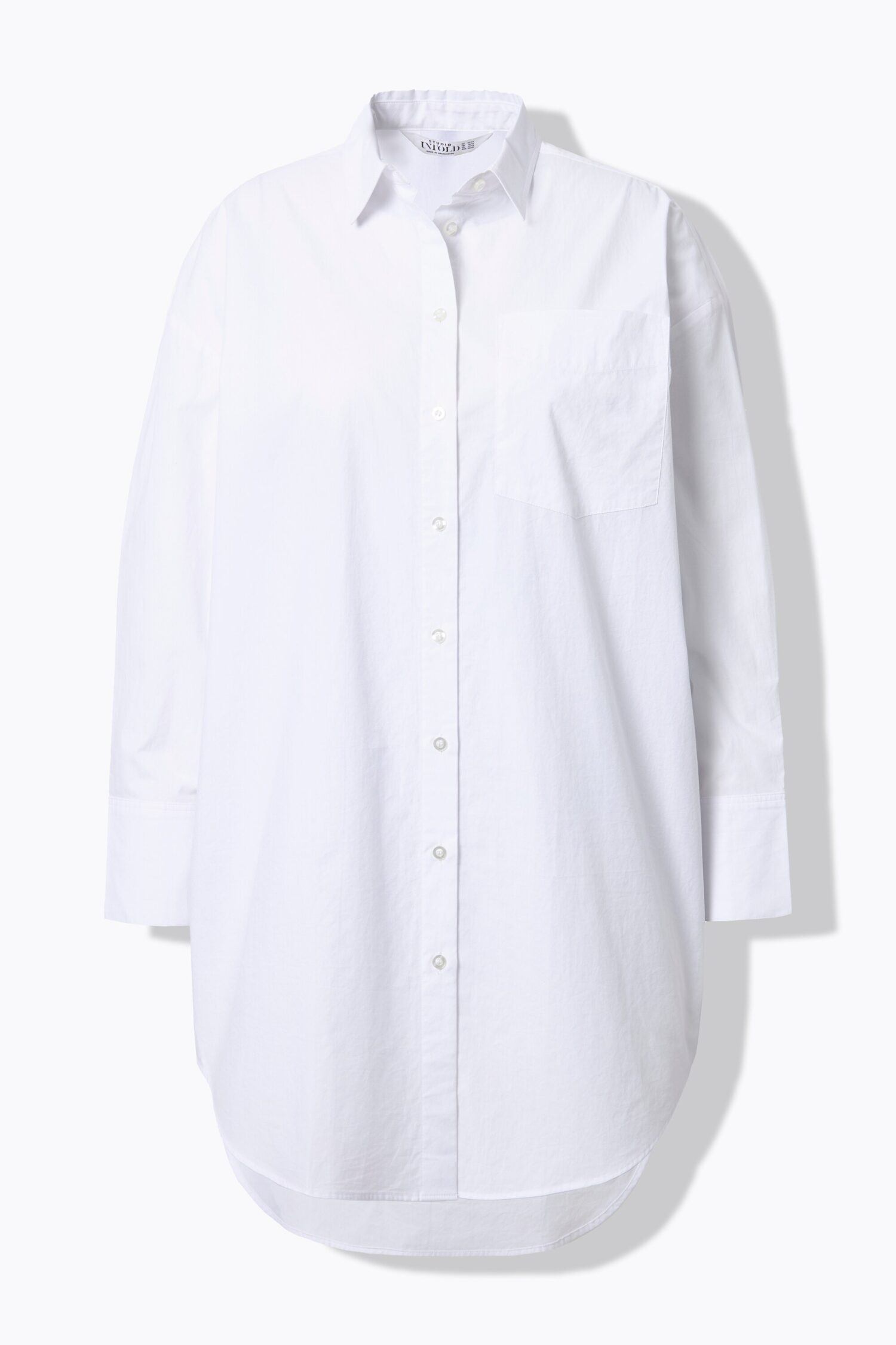 Πουκάμισο μονόχρωμο, μακρύ, oversized
