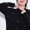 Πουλόβερ oversized με διακοσμητικές πέτρες στο μπροστινό μέρος