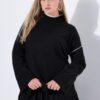 Πουλόβερ oversized με διακοσμητικές ραφές