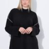 Πουλόβερ oversized με διακοσμητικές ραφές