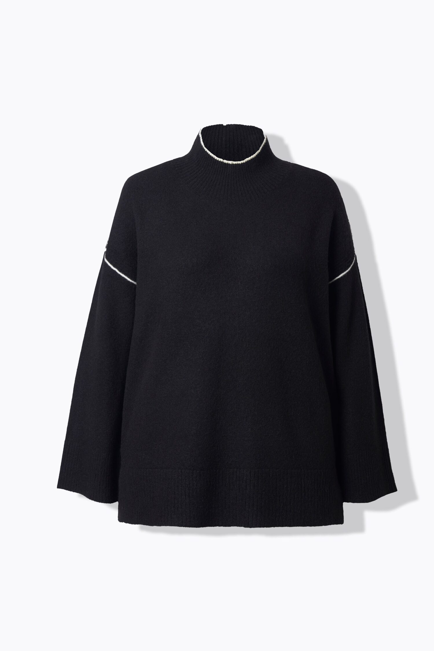 Πουλόβερ oversized με διακοσμητικές ραφές