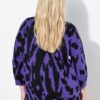 Πουλόβερ oversized με διχρωμία και στρας