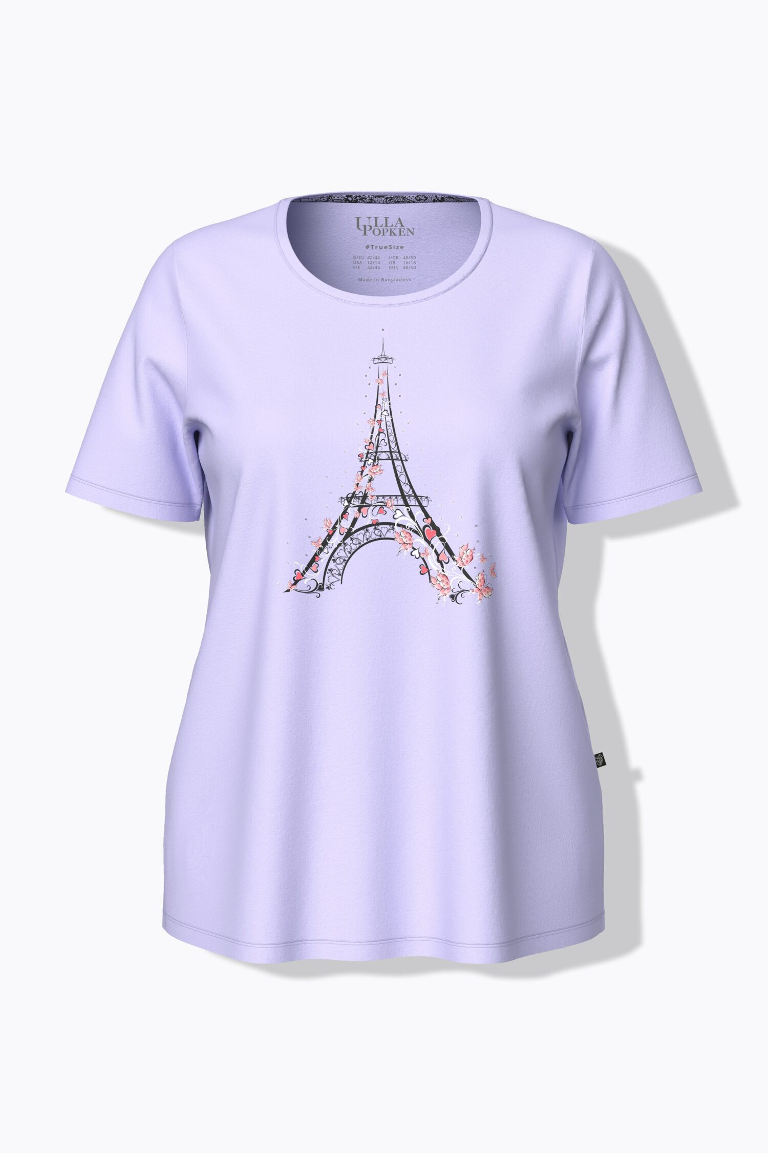 Πυτζάμες σετ με σχέδιο Eiffel Tower και κοντά μανίκια
