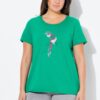T-Shirt με τύπωμα, στρογγυλή λαιμόκοψη και κοντά μανίκια