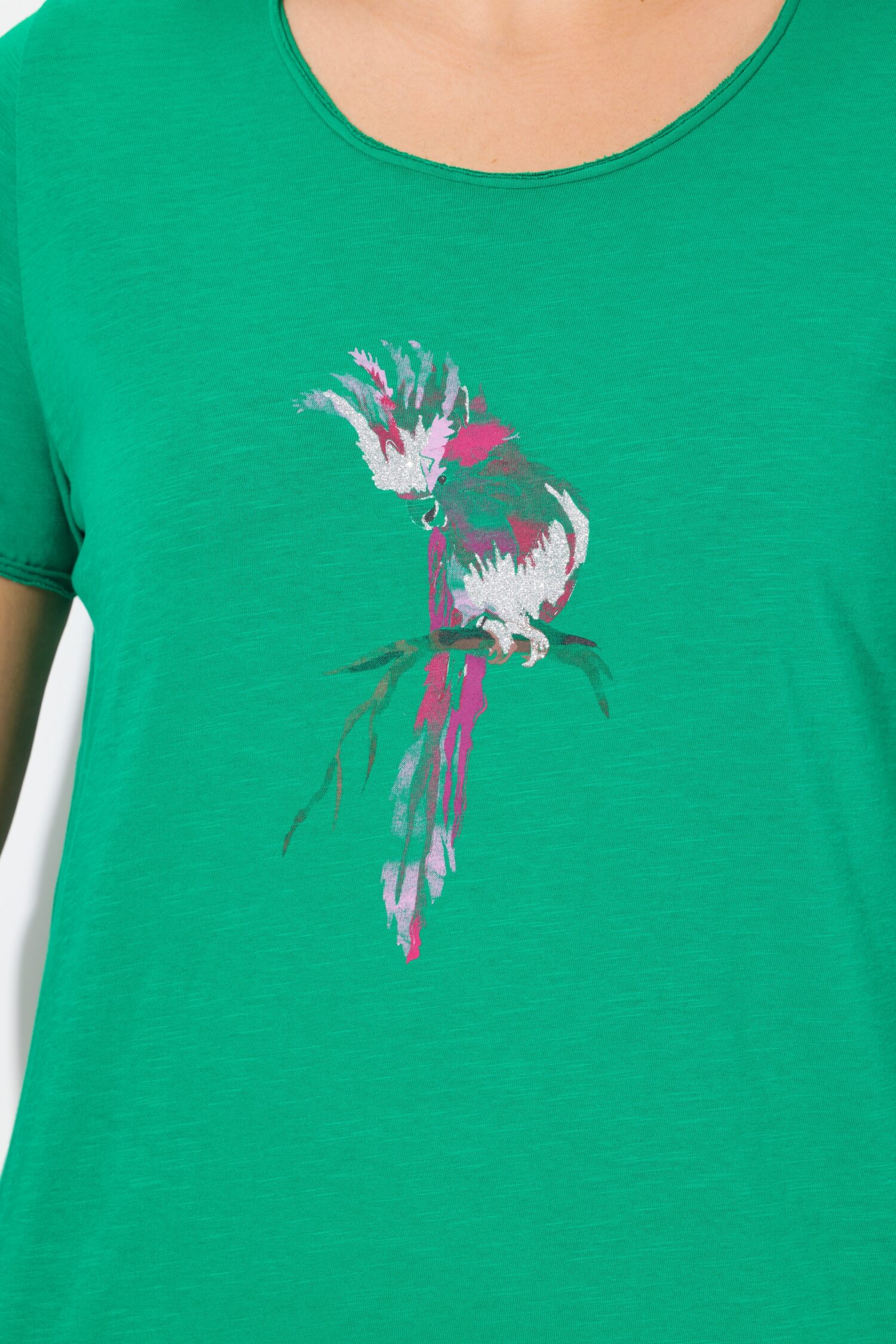 T-Shirt με τύπωμα, στρογγυλή λαιμόκοψη και κοντά μανίκια