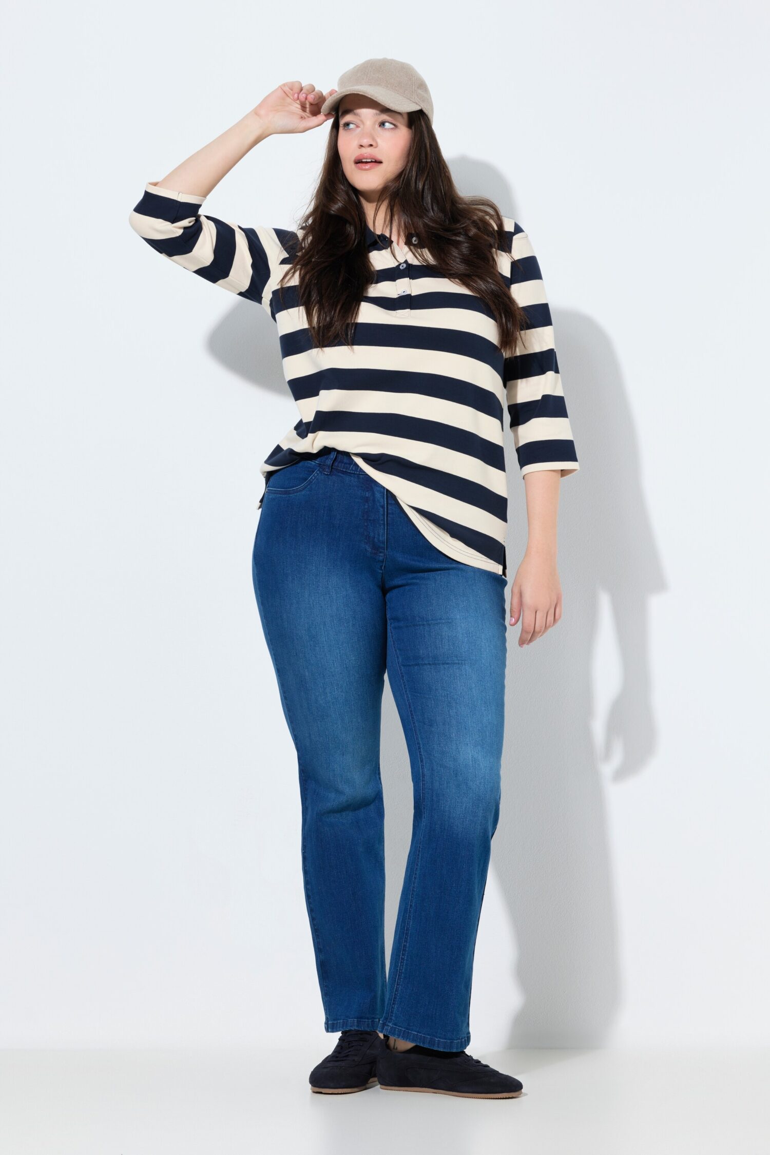 Τζιν παντελόνι Marie, bootcut με ελαστική μέση και τσέπες