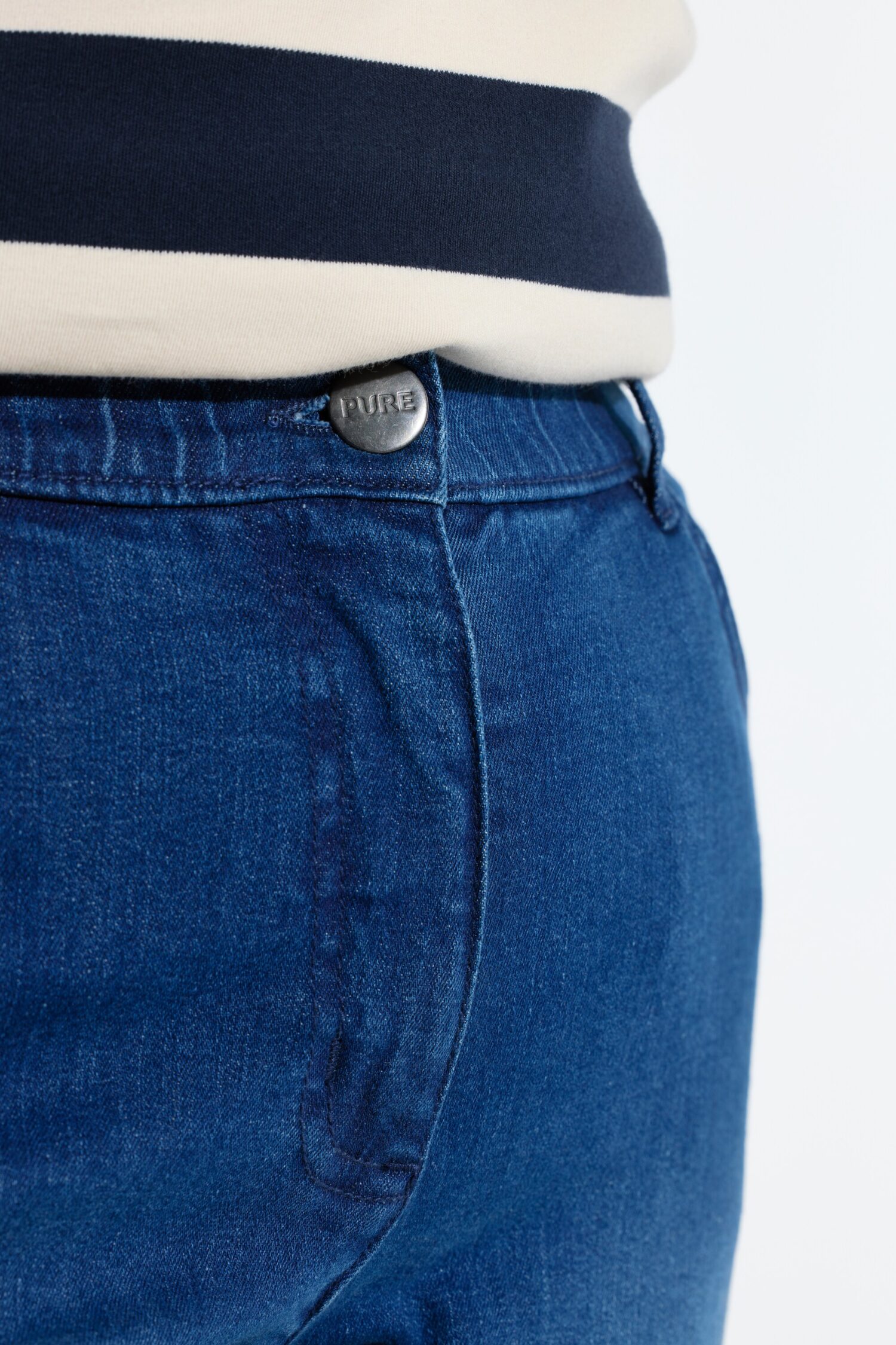 Τζιν παντελόνι Marie, bootcut με ελαστική μέση και τσέπες