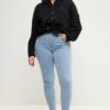 Τζιν παντελόνι skinny με μοτίβο και τσέπες