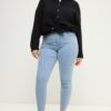 Τζιν παντελόνι skinny με μοτίβο και τσέπες