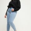 Τζιν παντελόνι skinny με μοτίβο και τσέπες