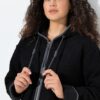Ζακέτα, από μαλακό teddy fleece στο εσωτερικό και κουκούλα