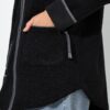 Ζακέτα, από μαλακό teddy fleece στο εσωτερικό και κουκούλα