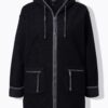 Ζακέτα, από μαλακό teddy fleece στο εσωτερικό και κουκούλα