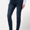 Τζιν παντελόνι skinny με ελαστική μέση και 5 τσέπες