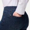 Τζιν παντελόνι skinny με ελαστική μέση και 5 τσέπες