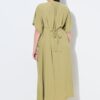 Φόρεμα μάξι με λαιμόκοψη V, wrap look και ζώνη στη μέση