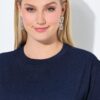 Φόρεμα μίντι oversized με ντραπέ και μικρό μεταλλικό κούμπωμα στη μέση