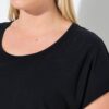 Φόρεμα oversized, σχέδιο με στρας στον ώμο
