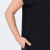 Φόρεμα oversized, σχέδιο με στρας στον ώμο