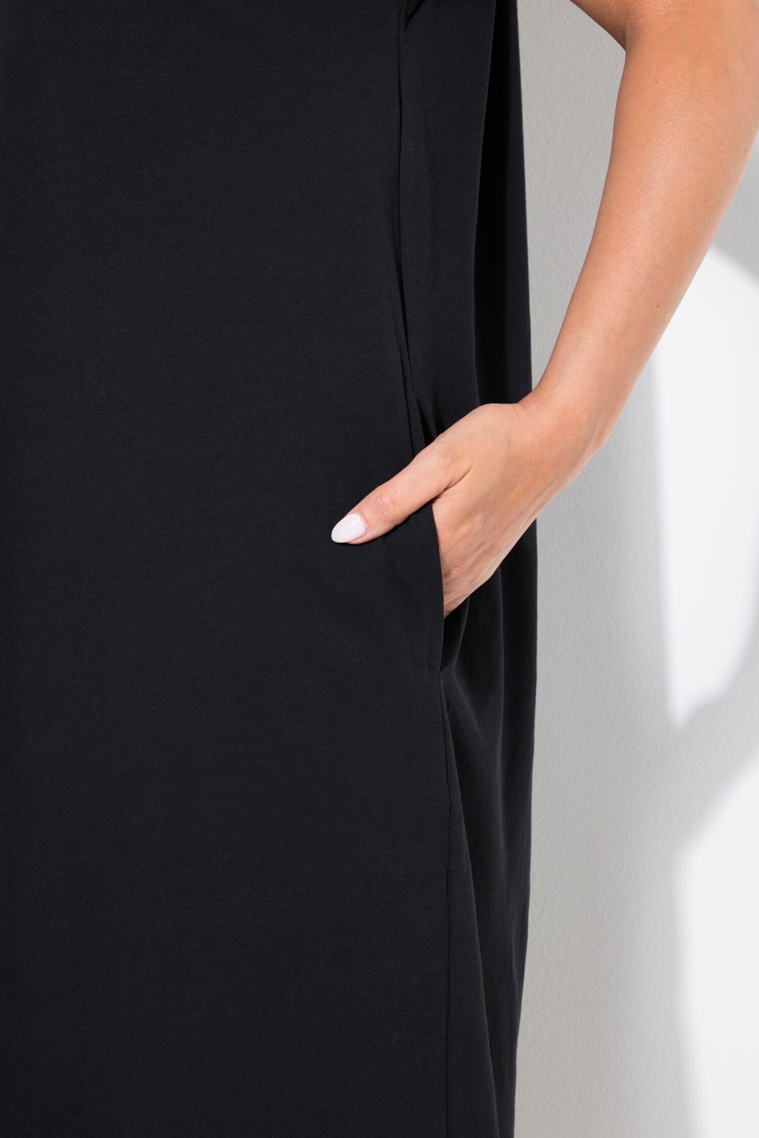 Φόρεμα oversized, σχέδιο με στρας στον ώμο
