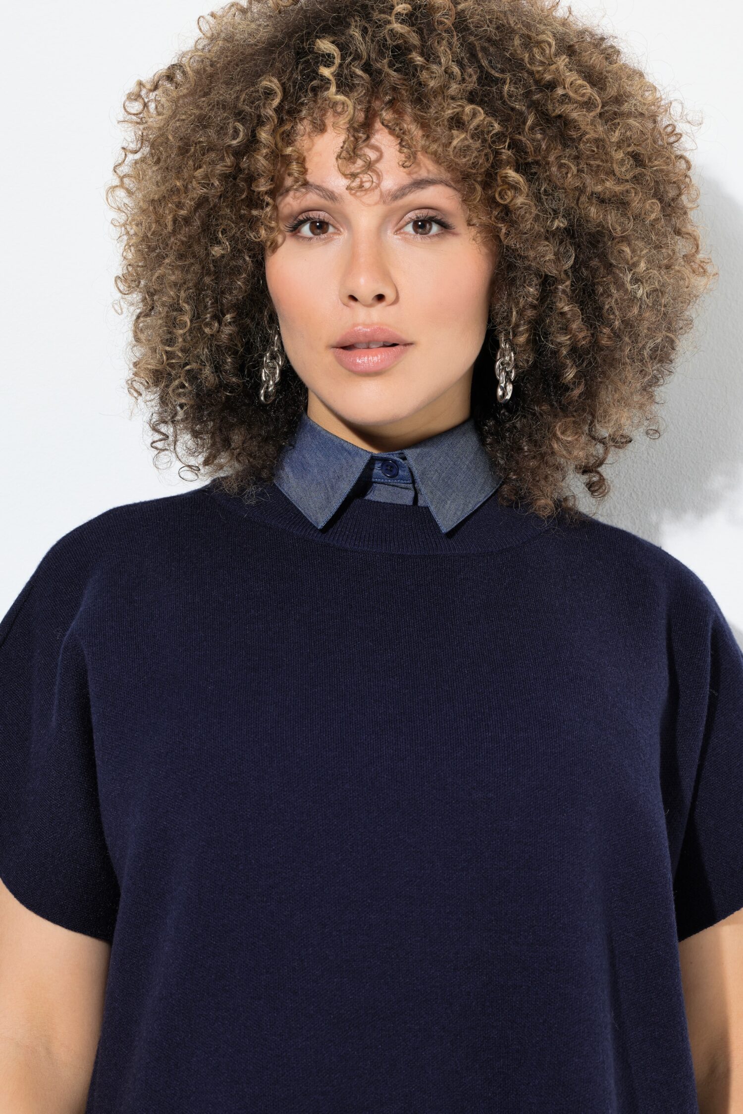 Γιακάς σε denim look