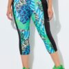 Κολάν κάπρι με στενή εφαρμογή και animal print