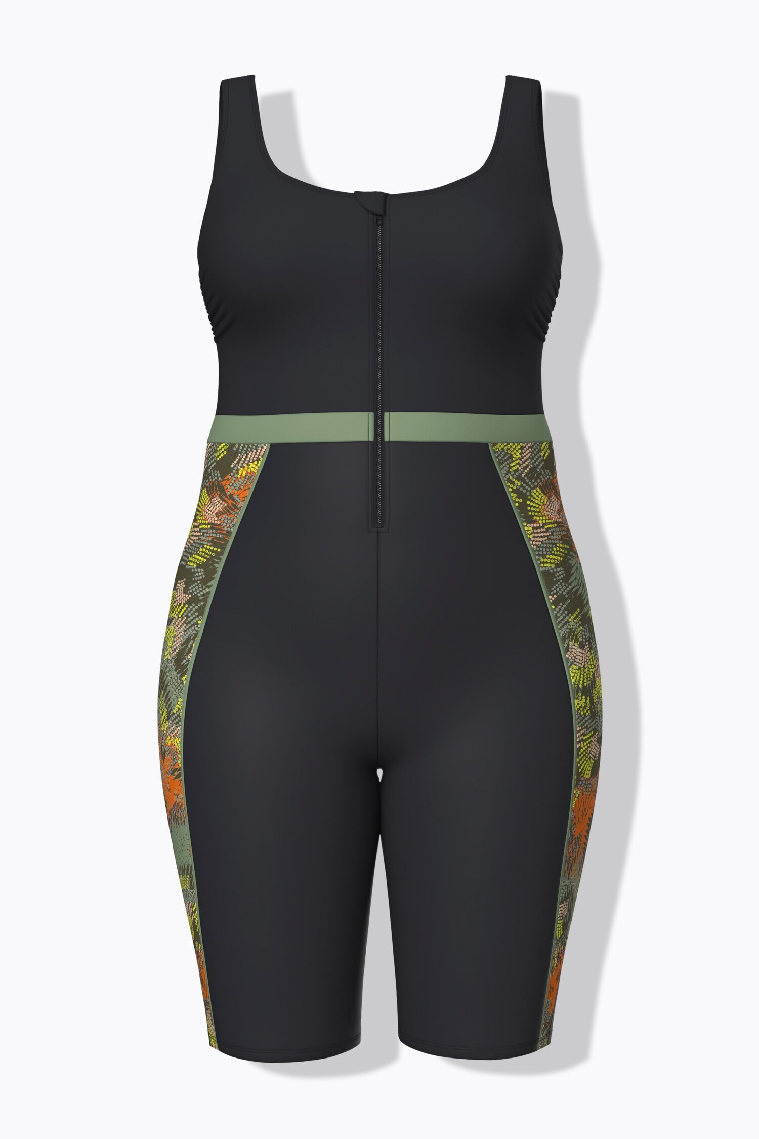 Μαγιό με jungle print κι επένδυση στο μπροστινό μέρος