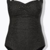 Μαγιό ολόσωμο με μοτίβο και ντραπέ