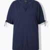 Μπλούζα φούτερ oversized με κοντά μανίκια