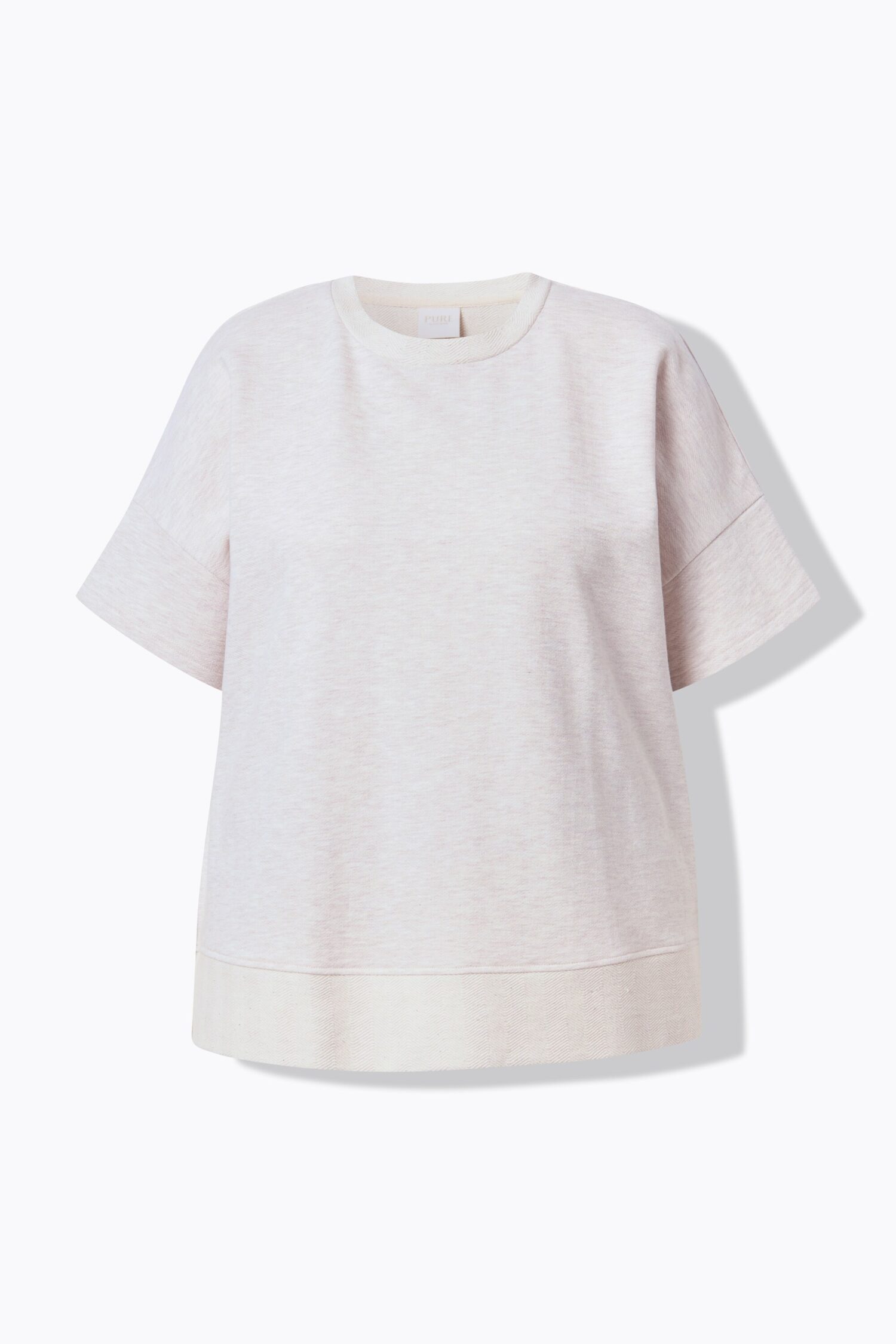 Μπλούζα φούτερ oversized με πλαϊνά σκισίματα