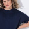 Μπλούζα φούτερ oversized με πλαϊνά σκισίματα