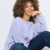 Μπλούζα φούτερ oversized με στρογγυλή λαιμόκοψη
